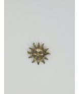 SMILING SUN SUNSHINE - Lapel pin Golden Tone-FREE SHIPPING - $12.06