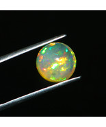 Natural Ethiopia Yellow Fire Opal Round Shape Loose Cabochon For Jewelry... - $28.99