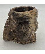 RARE Vintage NATIVE AMERICAN INDIAN Chief CERAMIC RED CLAY Stone Coffee ... - €24,27 EUR