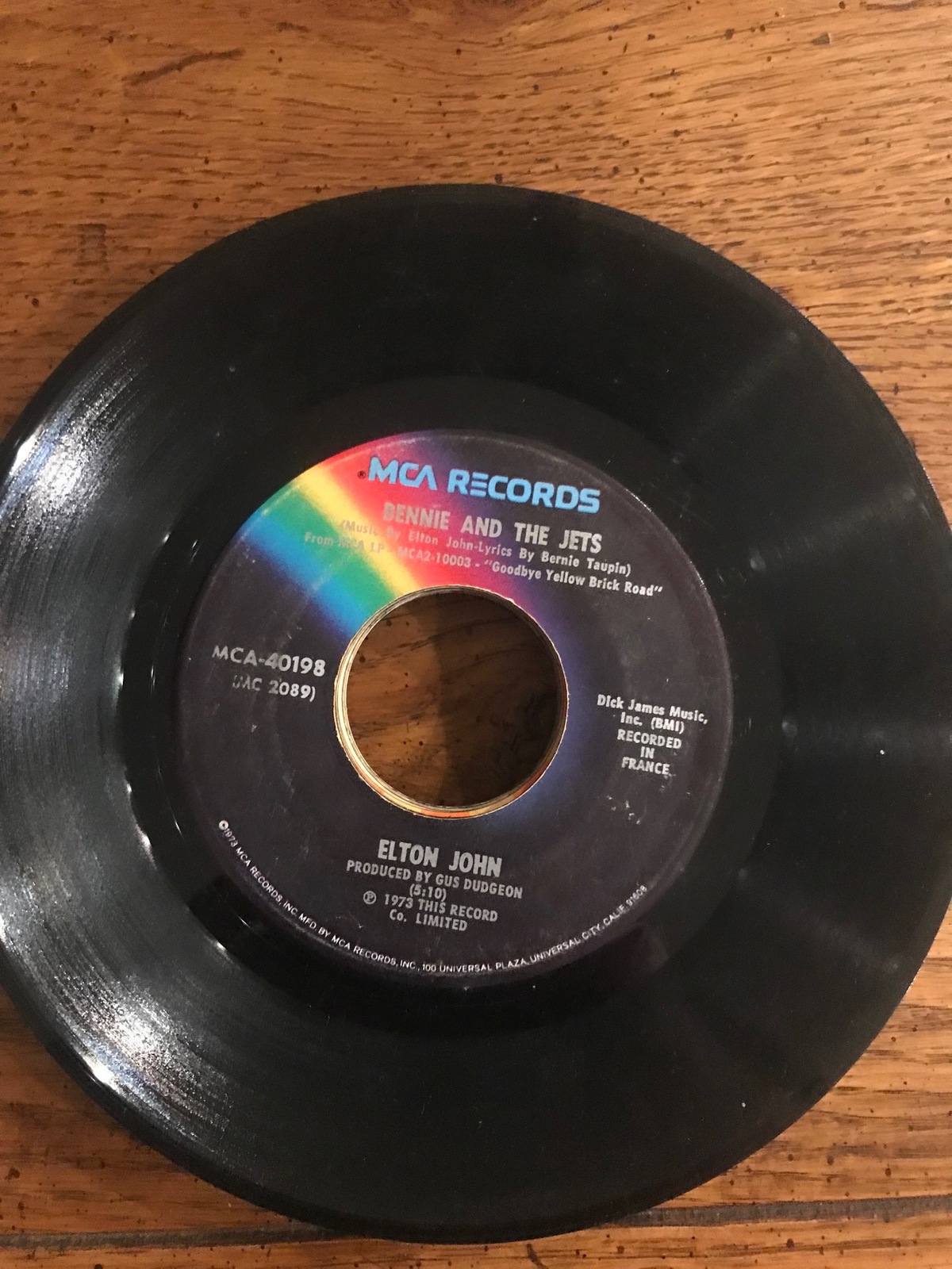 Elton John 45 Bennie And The Jets - $7.00