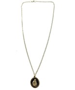 Vintage St. Anthony Pray for Us Medal Necklace – Silver Tone Oval Pendant  - $378.14 MXN