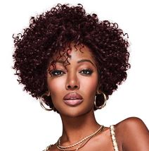 Hairuwear Kim Kimble Aniyah Sassy Coiled Curls Chin-Length Wig, Average Cap, MC4 - £215.61 GBP