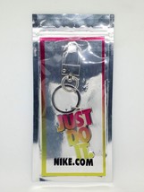 Nike &quot;JUST DO IT&quot; Metal Keychain / Key Ring / Bag Charm - Brand New - £25.12 GBP