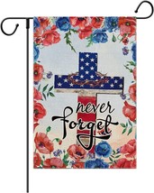 Never Forget Garden Flag Americana Patriot Day World Planet Peace Environment - £10.27 GBP