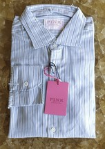 Thomas Pink Casual Melange Stripe Shirt Free Worldwide Shipping T/35 - $75.01