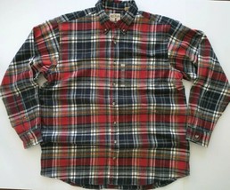 Red Head Ultimate Men&#39;s Plaid Flannel Sz XLT Tall Long Sleeve Red Black Soft - £14.28 GBP