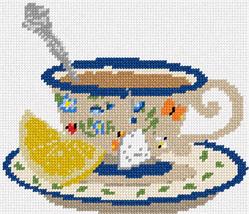 Pepita Needlepoint kit: Vintage Teacup, 7&quot; x 6&quot; - £39.96 GBP+