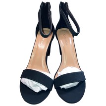 Top Moda Fashion Women&#39;s Size 8 Dressy Ankle Strap High Heel Sandal Black - £19.75 GBP