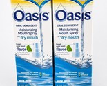 Oasis Oral Demulcent Moisturizing Dry Mouth Spray Mild Mint 1oz Lot Of 2... - $17.37