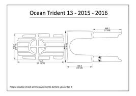 2015-2016 Ocean Trident 13 Kayak Boat EVA Foam Deck Floor Pad Flooring - £119.90 GBP