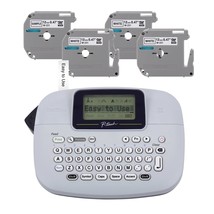 Brother PT-M95 P-Touch Label Maker Bundle (4 Label Tapes Included), White - £56.05 GBP
