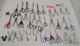 Lot Of Office Supplies - Scissors, Hole Punch, Staple Pullers - $30.98