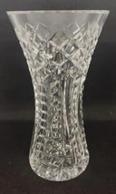 Vintage Crystal Cut Diamond Design Vase 9”Tall EUC - $99.99