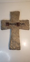 Christian Home Decor Wall Cross Amazing Grace  10 1/2&quot; x 8&quot; - $9.74