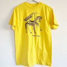 NEW Vintage Kit Carson County Colorado Carousel Tshirt Yellow L Horse Si... - £27.64 GBP