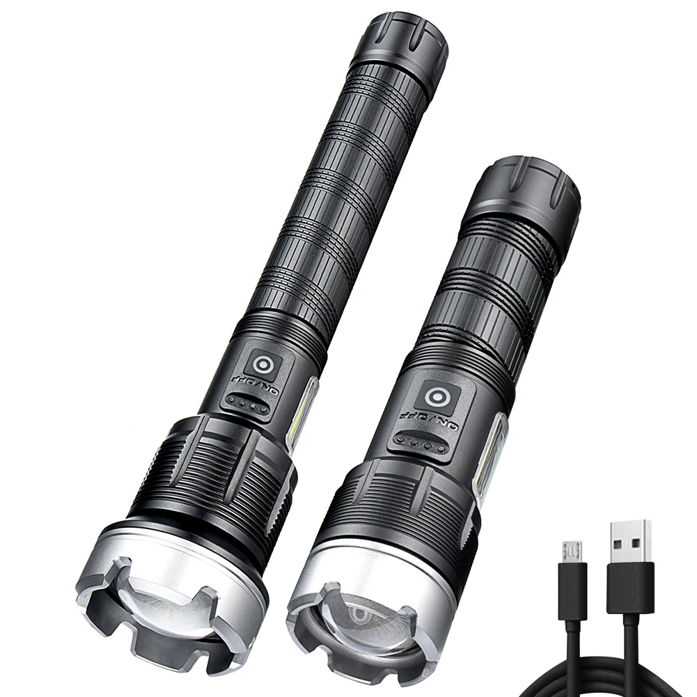 LED Flashlight Torch Camping Light 3000Mah Portable Flashlight 7 Light Mode Dual - £21.13 GBP+