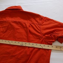 Carhartt Pockets Men's Orange Cotton Button Up Shirt Short Sleeve Size XL image 11