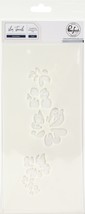 Pinkfresh Studio Stencils 4&quot;X9&quot; 3/Pkg-Floral Notes - £10.43 GBP