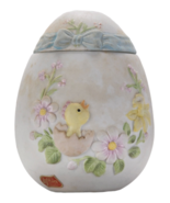 Vintage Geo Z Lefton China - Bunny Rabbit Easter Egg Figurine Trinket Bo... - £13.05 GBP