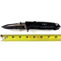 Mtech EMT Fold Knife Stainless Steel 1/2 Serrated Pocket Clip Stainless MT749EM - £15.97 GBP