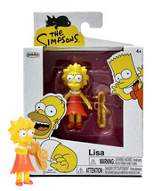 Jakks Pacific The Simpsons: Lisa Simpson 2.5&quot; Action Figure Mint in Box - £11.19 GBP