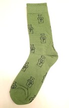Green Teddy Bear Socks Novelty Unisex 6-12 Crazy Fun SF58 - £6.20 GBP