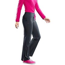 Smitten Women&#39;s Yoga Style Scrub Pants Black &amp; Hot Pink NWT Petite 2XL - £21.57 GBP
