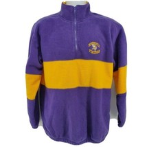 Minnesota Vikings Iron Knights Athletics Vintage Jacket Size L Purple 1/4 Zip - £35.00 GBP