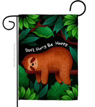 Don&#39;T Hurry Garden Flag Wildlife 13 X18.5 Double-Sided House Banner - £16.01 GBP