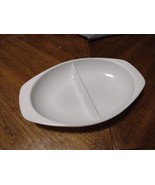 Vintage USA PYREX 1063 Oval 2 Section 1.5 Qt Divided Casserole Baking Dish - $12.97 CAD