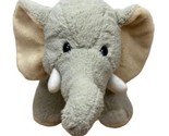 Ganz Webkinz hm167 Velvety Elephant Plush Gray Stuffed Animal Tusks No Code - $10.99