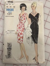 Rare VOGUE SPECIAL EDITION Pattern 5940 With Woven Label - Sz 16 - Uncut... - $102.68 CAD
