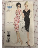 Rare VOGUE SPECIAL EDITION Pattern 5940 With Woven Label - Sz 16 - Uncut... - $74.99