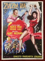 1955 Vintage Movie Poster The Star of Rio Stern von Rio Kurt Neumann Maria Frau - £89.62 GBP
