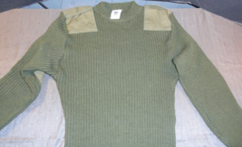 Dla Usmc Us Marine Corps Olive Green Wooly Pully Uniform Pullover Sweater 40 - £21.84 GBP