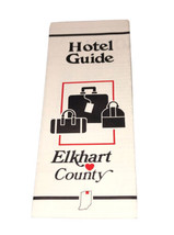 Elkhart County Indiana Hotel Guide Pamphlet Vintage - £2.98 GBP