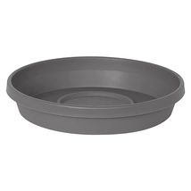 Bloem Terra Pot Round Drain Saucer: 16&quot; - Charcoal - Tray for Planters 1... - $20.34