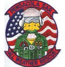 5&quot; Usn Navy Nas Pensacola Sar All Weather Rescue Military Embroidered Patch - £27.96 GBP