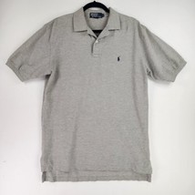 Ralph Lauren Shirt Mens Medium Gray Collar Classic Golf Preppy Casual Co... - £15.54 GBP