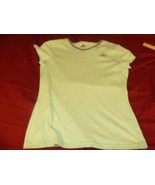 ADIDAS WOMENS MINT GREEN BLUE GREEN SHORT SLEEVE CREWNECK LIGHTWEIGHT SH... - $13.35