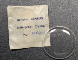 NOS Genuine Benrus Acrylic Waterproof Wrist Watch Crystal Part# 3300 - $19.79