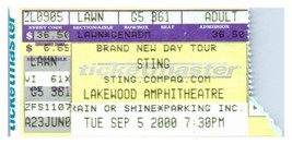Sting Concerto Ticket Stub Settembre 5 2000 Atlanta Georgia - £35.55 GBP