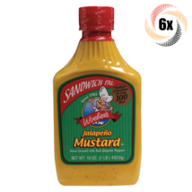 6x Bottles Woeber&#39;s Real Jalapeno Flavor Mustard Sauce | Sandwich Pal | ... - $37.78