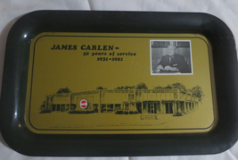 Coca-Cola Metal Tray James Carlen 50 years of Service Cookville, TN 1981 - £7.50 GBP