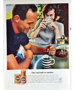 SANKA COFFEE - Ground &amp; Instant - Couple Relaxing-Backyard-1964 Vintage ... - $218.57 MXN