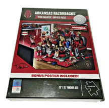 ARKANSAS RAZORBACKS 500 PIECES PUZZLE Real Nail Biter Plus Poster. Licen... - £11.55 GBP