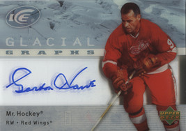 2007-08 Upper Deck Ice #GG-GH Gordie Howe Glacial Graphs Autograph - £234.49 GBP