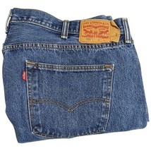 Levis 501xx Button Fly Mens Jeans Size 46x32 Blue (Measures 48x30.5) - $49.01