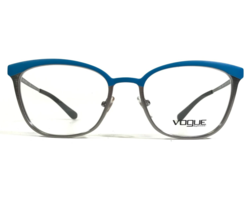 Vogue VO 3999 998-S Brille Rahmen Blau Silber Quadratisch Voll Felge 50-18-135 - £29.28 GBP