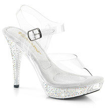 Fabulicious ELEGANT-408 Women&#39;s 4&quot; Heel Platform Ankle Strap Sandal W/RS Shoes - £51.11 GBP